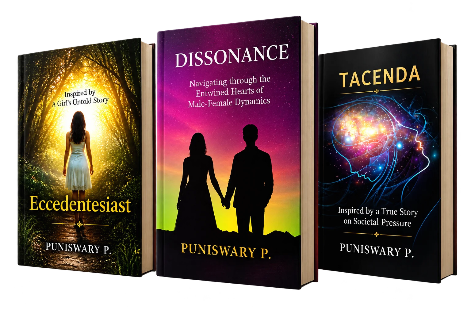 Eccedentesiast, Dissonance and Tacenda by Puniswary P.