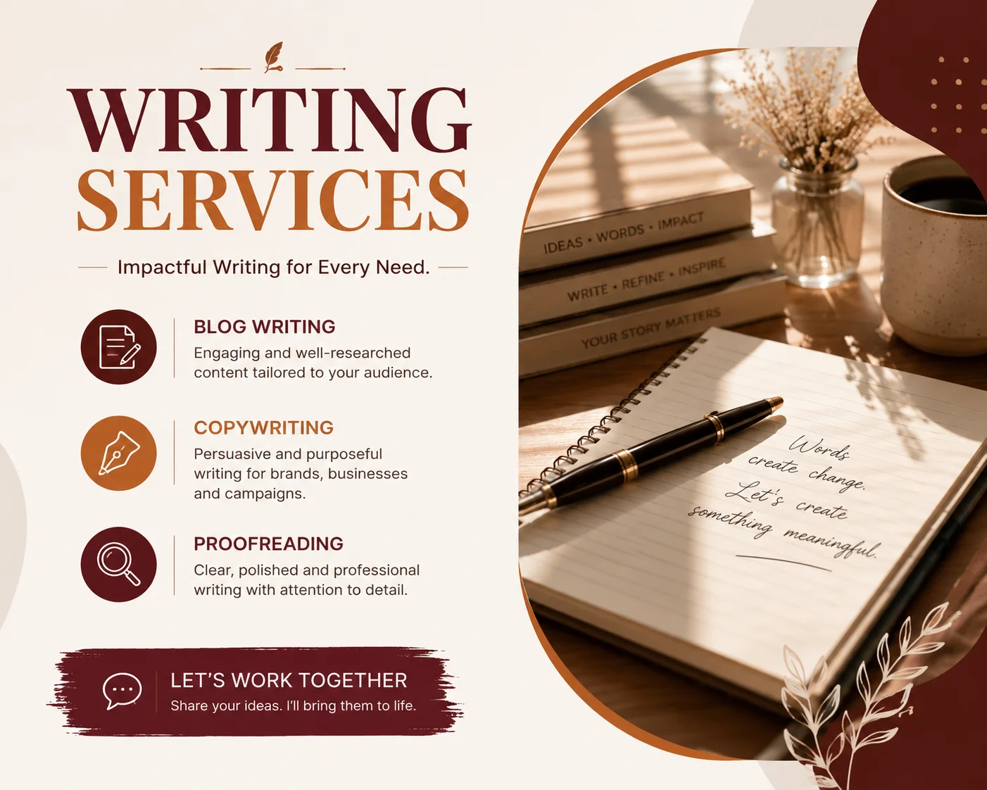 Writing Services by Puniswary P.